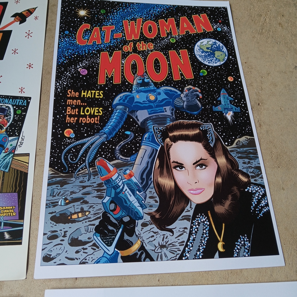 Cat-Woman of the Moon Alamo City Comic Con Ray Scarborough Print 18 by 12 inch